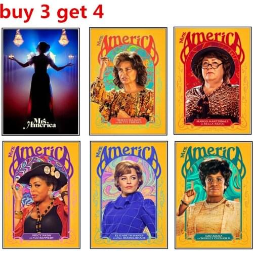 Mrs. America Movie poster, family wall poster, copperplate paper, living room decoration Poster