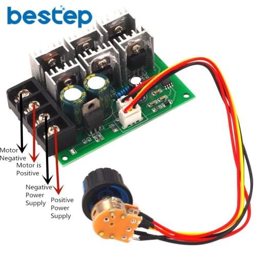 PWM DC Motor Governor 12V24V36V48V High Power 40A DC Brush Motor Controller