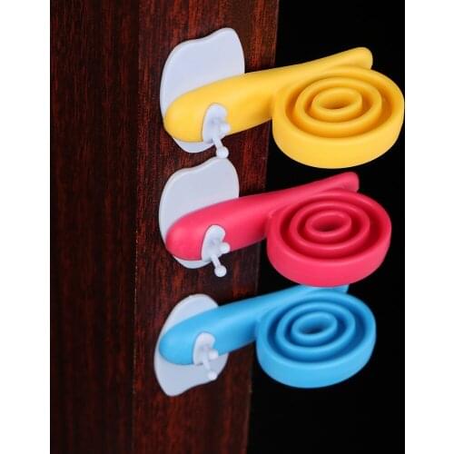 Silicone Door Stops Safety Guard Finger Protector Cute Snail Shaped Wedge Holder for Children Kids 3 piece/set