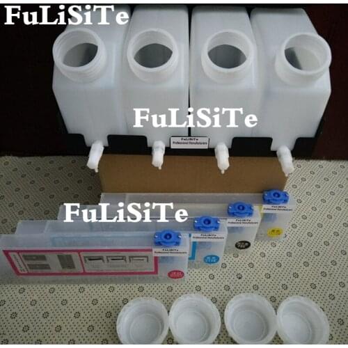Ink cartridges system 4 Ink Tank + 4 Cartridge Continuous Bulk Ink Supply system roland mutoh mimaki eco solvent printer