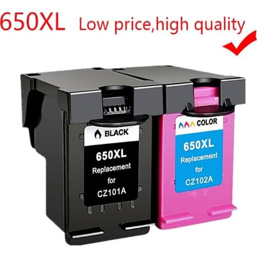 ASW 650XL Compatible Ink Cartridge Replacement for HP 650 XL for HP Deskjet 1015 1515 2515 2545 2645 3515 3545 4515 4645 printer