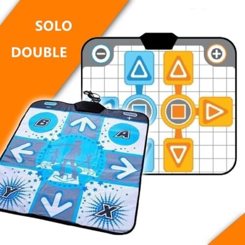 Solo/Double Anti-slip Dance Pad Dancing Mats Dance Mat Dancer Blanket NGC Port for Nintend Wii Console PC Fitness Bodybuilding