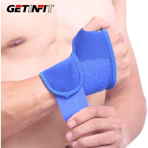 Getinfit 1PCS Sports Wristband Wrist Support Straps Wraps For Cycling Running Weight Lifting Fitness Gym Tennis Hand Bands