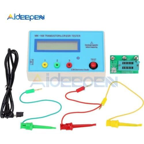 MK-168 Transistor Tester Measuring Resistance Capacitor Inductance Voltage MOSFET LCR NPN PNP Bipolar Transistors