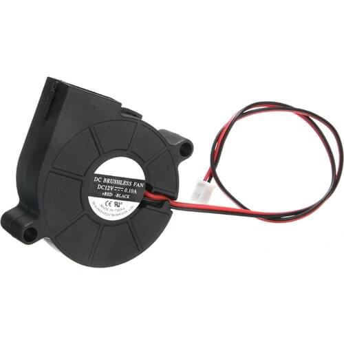 3D Printer Fan 12V DC Cooling Blower Fan 50mm Blow Radial Cooling Fan Hotend Extruder RepRap For 3D Printer Accessories
