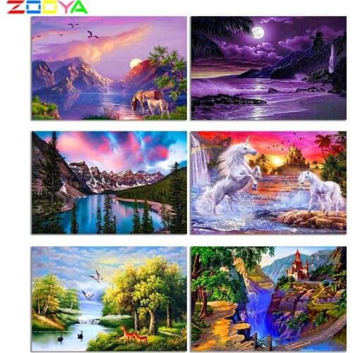 Diamond Embroidery Landscapes Pictures Of Rhinestones Diamond Painting Cross Stitch Full Area Diamond Mosaic Handmade Sets Ch215