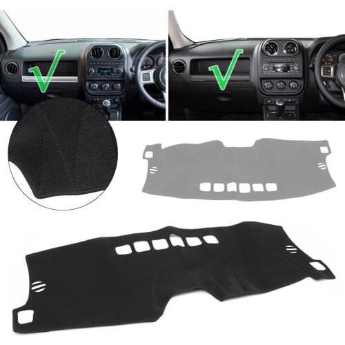 Car Dashboard Cover Protection +Fitting Accessories For 2012-2017 Jeep Compass MK49 2010-2017 Jeep Patriot MK74