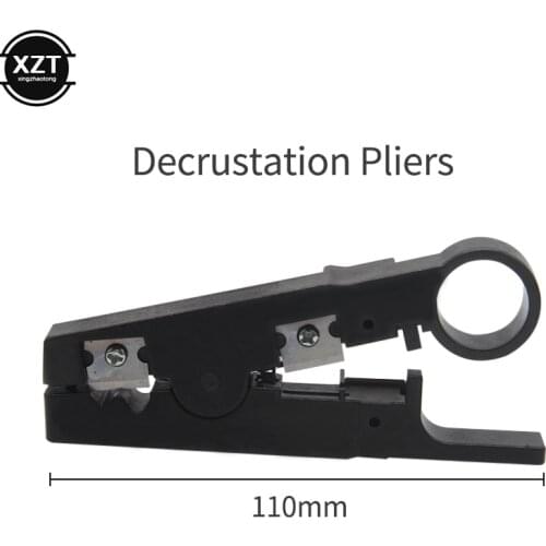 1pcs Cable Stripping Wire Cutter Cut Line Tool RJ45 Punch Down UTP Network Cable Crimping Cutter Stripper