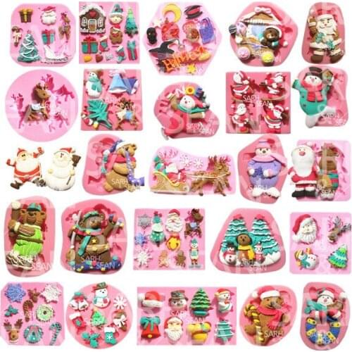 1 PCS Christmas Series Silicone cake mold chocolate mold FM