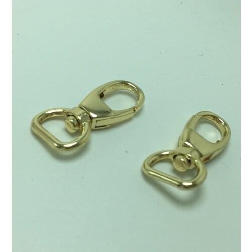 10pcs 1/2"(12mm ) Metal Key Chain Holder Swivel Trigger Lobster Clasp Snap Hook Key Chain Rings For DIY Craft Backpack Bag Parts