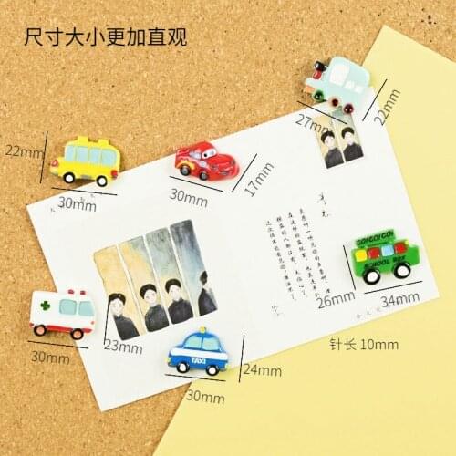10pcs traffic tools bus car Push Pins Thumb Thumbtack Board Pins Drawing Photo Wall Studs Office School Supplies