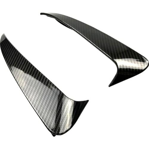 2 PCS Carbon Fiber Rear Bumper Spoiler Air Vent Cover Trim for Mercedes Benz C Class W205 C200 C63 AMG Sedan 4 Door 2014-2017