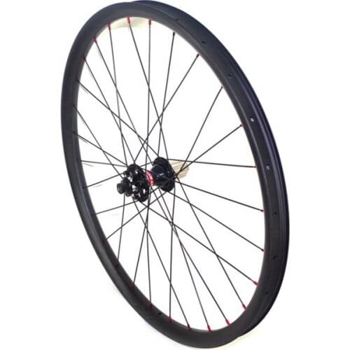 27.5er free shipping hookless mountain bike carbon wheels 27mm width 25mm depth MTB XC carbon wheelset with novatec 791/792 hub