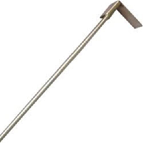 46cm Stainless Steel Charcoal Ash Rake BBQ Ash Tool Rake Poker for Charcoal Smoker Wood Burning Stove Silver