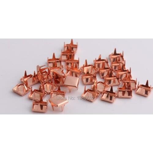 50 pcs rose gold color unique design Stud Garment Rivets DIY Decorative Rivet for leather craft