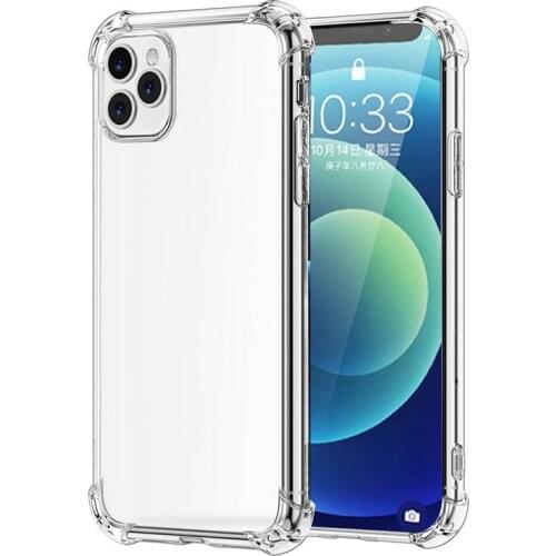 Clear Card Holder Shockproof Phone Case For IPhone 13 Pro Max 2021 Wallet Soft TPU Soft Shell Airbag Bumper Case
