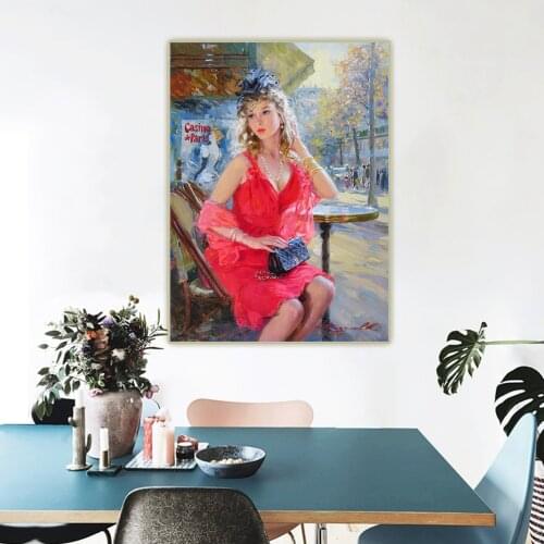 Citon Konstantin Razumov Sexy Elegant beauty Beauties Charming beauty Canvas Oil Painting Wall Background Decor Home Decoration