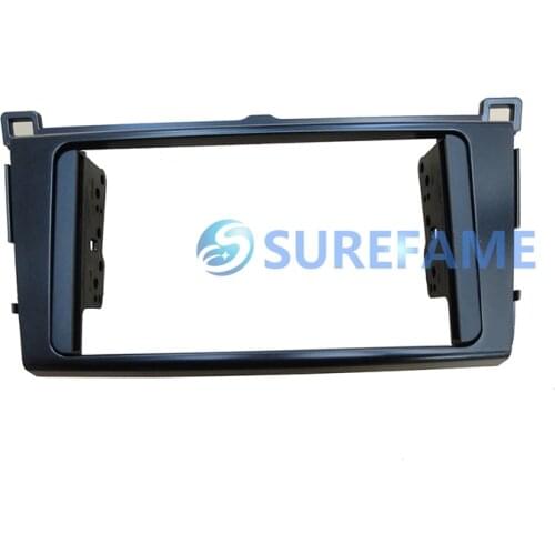 Double Din Car DVD Frame for Toyota RAV4 2013-2016 Stereo Radio Installation Kit Audio Front Bezel Fascia Panel Trim Bezel Cover