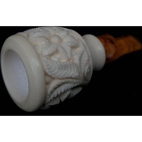 Handcarved Meerschaum Cigar Holder Cigars Humidor Tobacco AGovem Cigar Case Vintage Box AGM-18