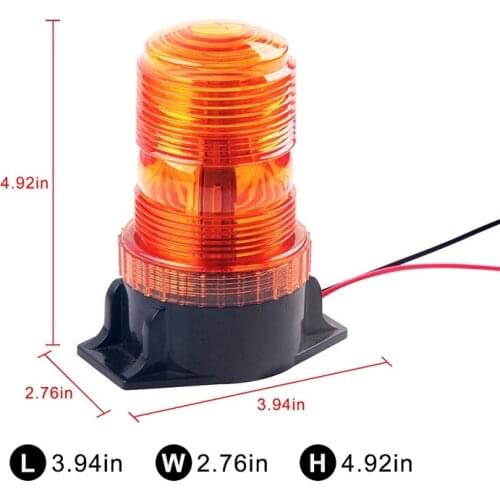 Indicator High Dome amber LED Flashing Lamp Car Trucks Rotating Strobe Signal Warning Lights Rolling Emergency Beacon flexible