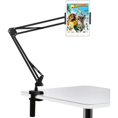 PULUZ Live Broadcast Desktop Arm Stand Suspension Clamp Holder with Tablet PC Clamp
