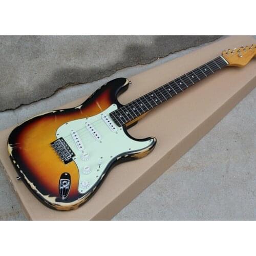 Retro guitar, basswood body, rosewood fingerboard, high quality