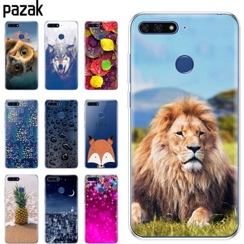 Silicone case for Huawei Honor 7C 5.99"Case Cover for Honor 7C Pro Case Phone Cover for Huawei Honor 7C 5.7 Inch Aum-L41 coque