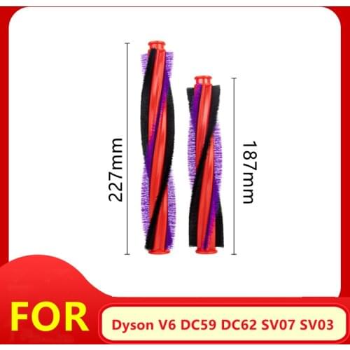 Washable Nylon Brush Replacement Parts For Dyson V6 DC59 DC62 SV07 SV03 Vacuum Cleaner Built in Roller Brush Accessories