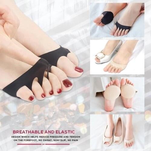 Honeycomb Fabric Forefoot Pads High Heel Foot Cushions Peds Liners Anti-Slip Insole Breathable Shoes Women Protection Foot Pad