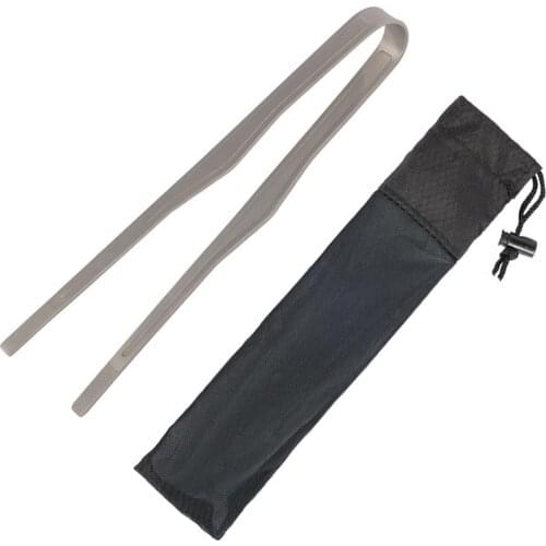 Titanium Clip Outdoor Camping Picnic BBQ Outdoor Camping Cooking Tweezer Picnic Barbecue Salad Sugar Toast Food Cooking Tongs
