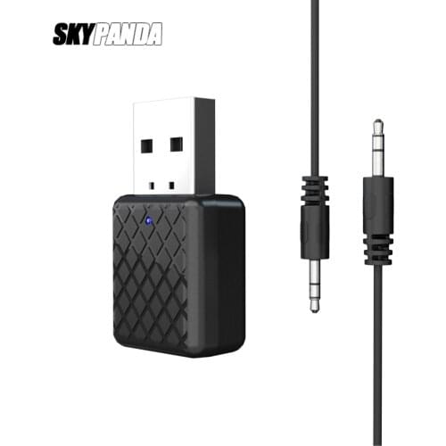 USB Wireless v5.0 Bluetooth Adapter 3.5mm AUX Stereo Bluetooth Transmitter Receiver For Computer Car Music Transmission Dongle