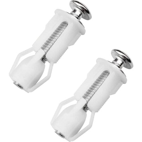 Toilet Seat Screws and Toilet Lid Screws Stainless Steel Top Fixing Hinges Screws, for Toilet Seat Replacement Parts