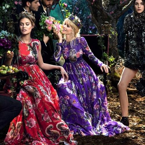 Jungle high quality silk chiffon sericiculture and silk elegant print one-piece dress clothes fabric cloth tissu