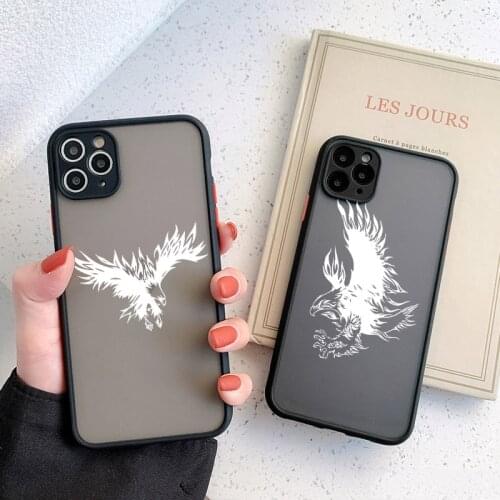 Animal Phone Case eagle hawk case For iPhone X XR XS MAX 7 8 6S Plus 11 12 Pro MAX MINI SE 2020 PC hard Shockproof TPU Cover Bag