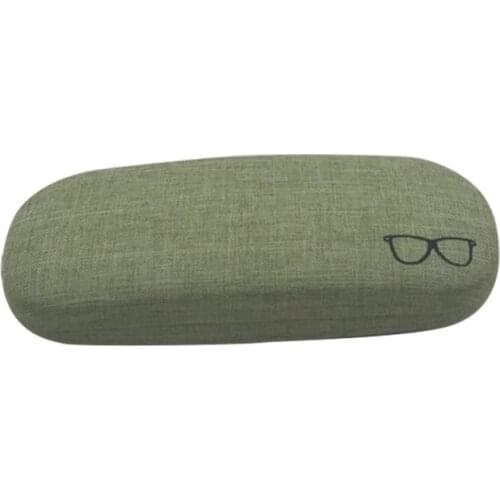 1pcs Portable Hard Linen Eye Glasses Case Sunglasses Protector Eyewear Storage Box