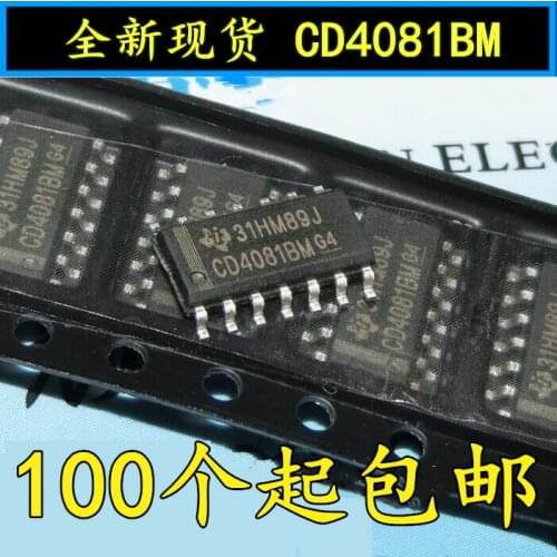 10pcs/lot New CD4081BM CD4081BM96 Patch SOP-14 Quad 2 Input and Door CD4081