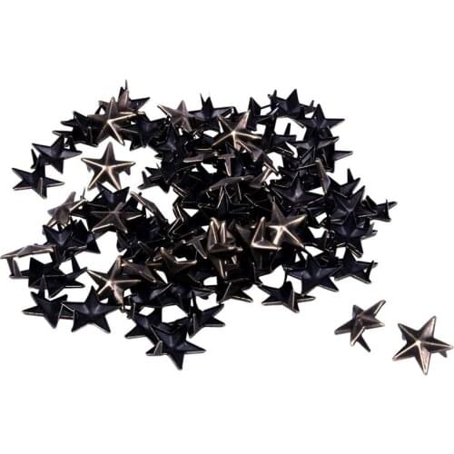 100X Bronze Rivets applies 15mm star rivets bag / Shoes / Gloves