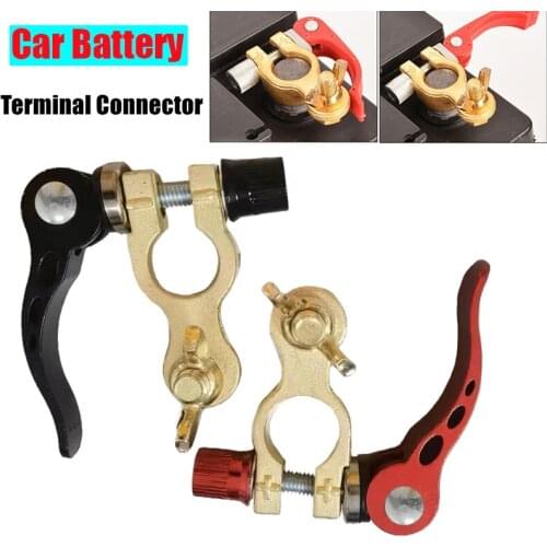 2x 12V 24V Car Battery Terminal Wire Cable Shut-Off Connector Clamp Quick Release Auto UTV Tractor Truck