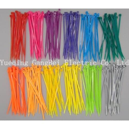 3*100 colorful cable tie Nylon cable ties All sorts of color