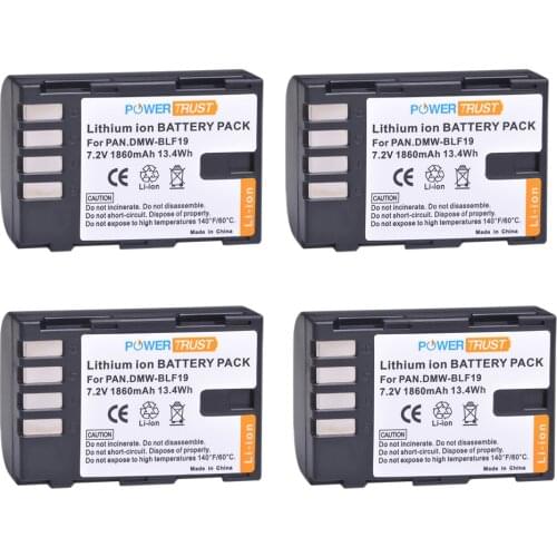 PowerTrust 7.2V 1860mAh DMW-BLF19 DMW-BLF19E BLF19 BLF19E BLF19PP DMW-BLF19PP Battery for Panasonic Lumix GH3 GH4 GH5