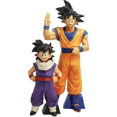 Bandai Dragon Ball Son Goku Son Gohan Father and Son Classic Scene Boxed Hand-run Model Decoration Doll Boy Toy