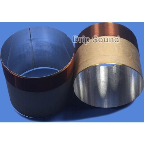 2pcs 66.5mm 66.5 Core 8ohm Bass Voice Coil ASV White Aluminium Woofer Sound Drive Speaker Repair Parts