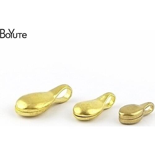 BoYuTe (10 Pieces/Lot Metal Brass Plain Bead Counter Connector Diy Accessories for Prayer Beads Necklace Jewelry Making