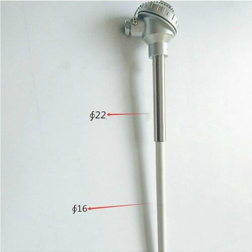 WRN132 temperature sensor,Ceramic thermocouple temperature probe,K type 0-1300 degrees 150mm stainless steel protection tube