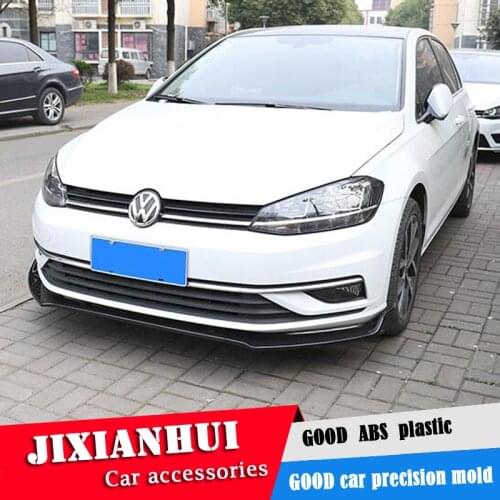 For Volkswagen GOLF 7.5 Body kit spoiler 2014-2018 For GOLF ABS Rear lip rear spoiler front Bumper Diffuser Bumpers Protector