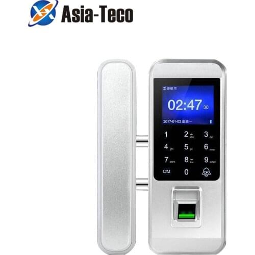 Double Glass Doors Keyless fingerprint lock Passcode Digital Rfid Door Lock Office Homes Fingerprint Smart Lock