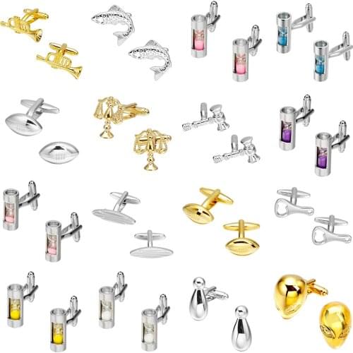 MeMolissa Luxury High-grade New Style Gold and Silver Cufflinks Hourglass Cufflinks Mens Shirt Cufflinks Mens Jewelry