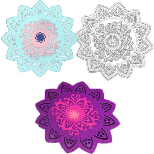 Flower Doily Metal Cutting Dies Stencils Template For Scrapbooking Photo Album Embossing Paper Card Craft Knife Mould New Dies
