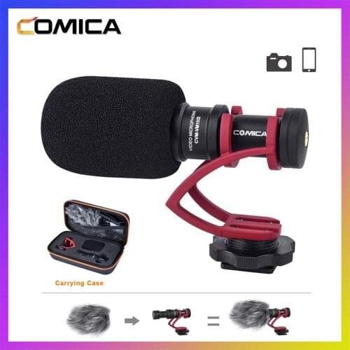 Comica CVM-VM10II Video Recording Mic On Camera Microphone for Canon Nikon Sony DSLR Camcorder Mic for Android Smartphones