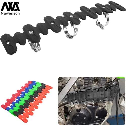 Motorcycle Head Pipe Guard Flexible Exhaust Heat Shield for 4-stroke Dirt Bikes for 250/350/450/500 EXC-F for KLX300R/450R